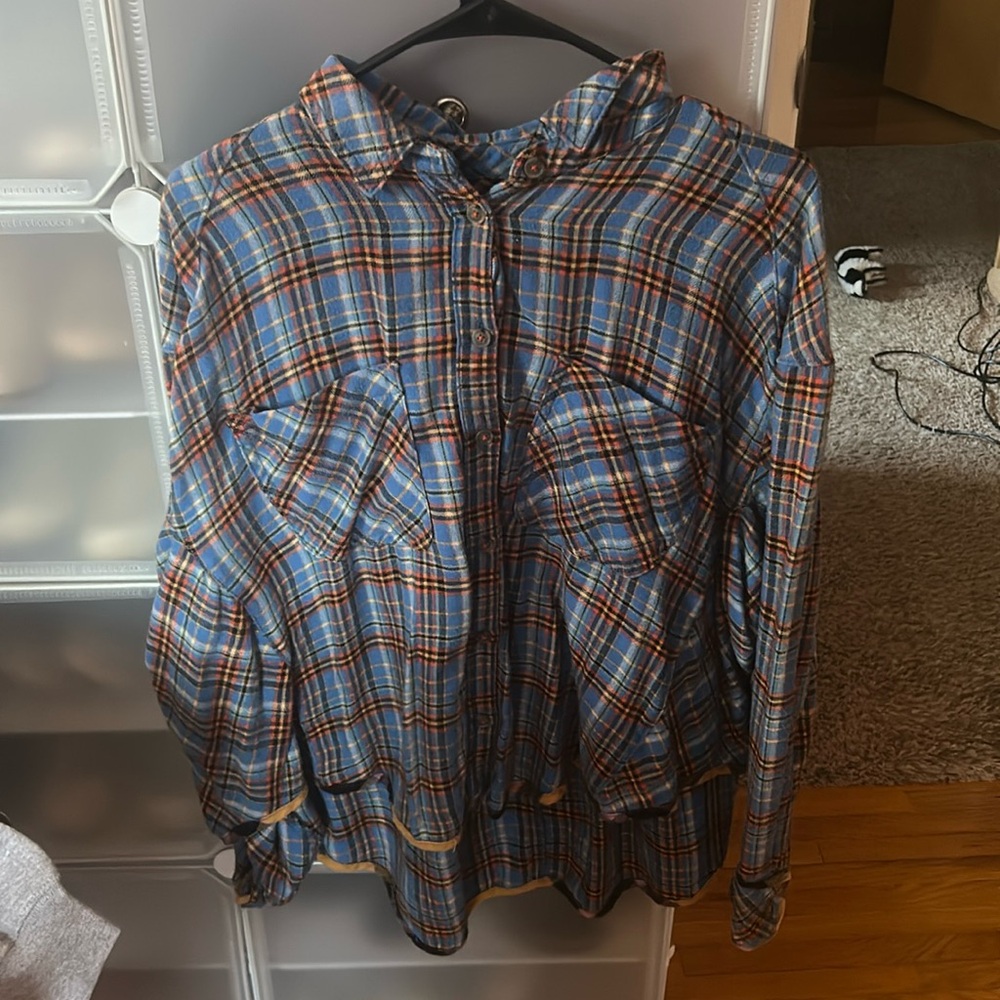 cropped flannel